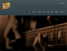 Tablet Screenshot of learnrockworshipguitar.com